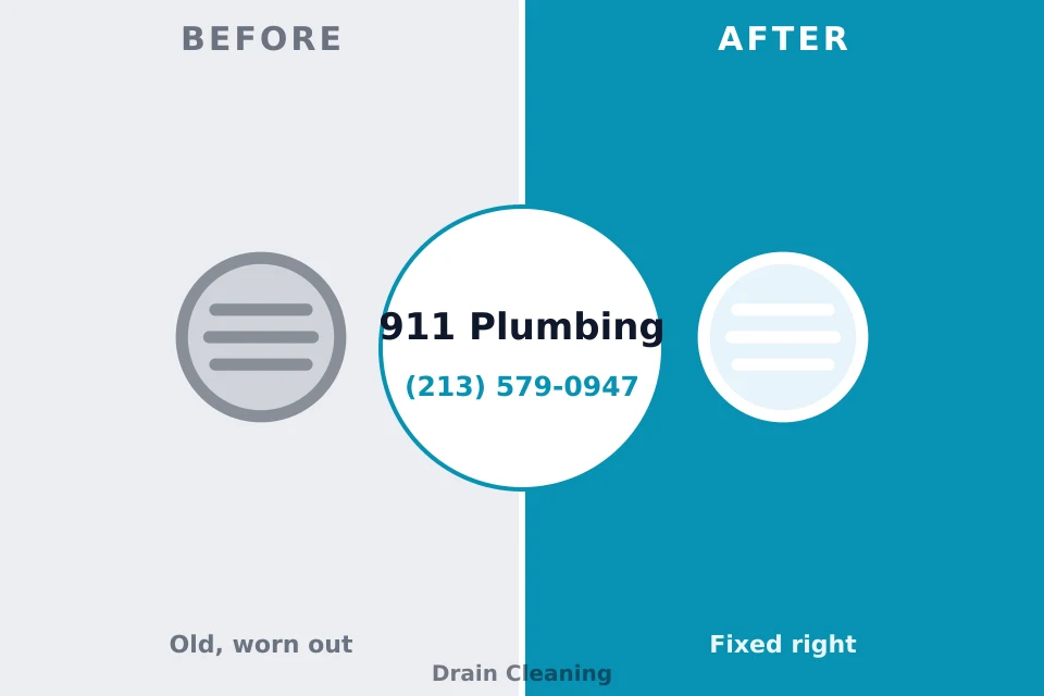 Before and after: plumbing repair Milam, TX